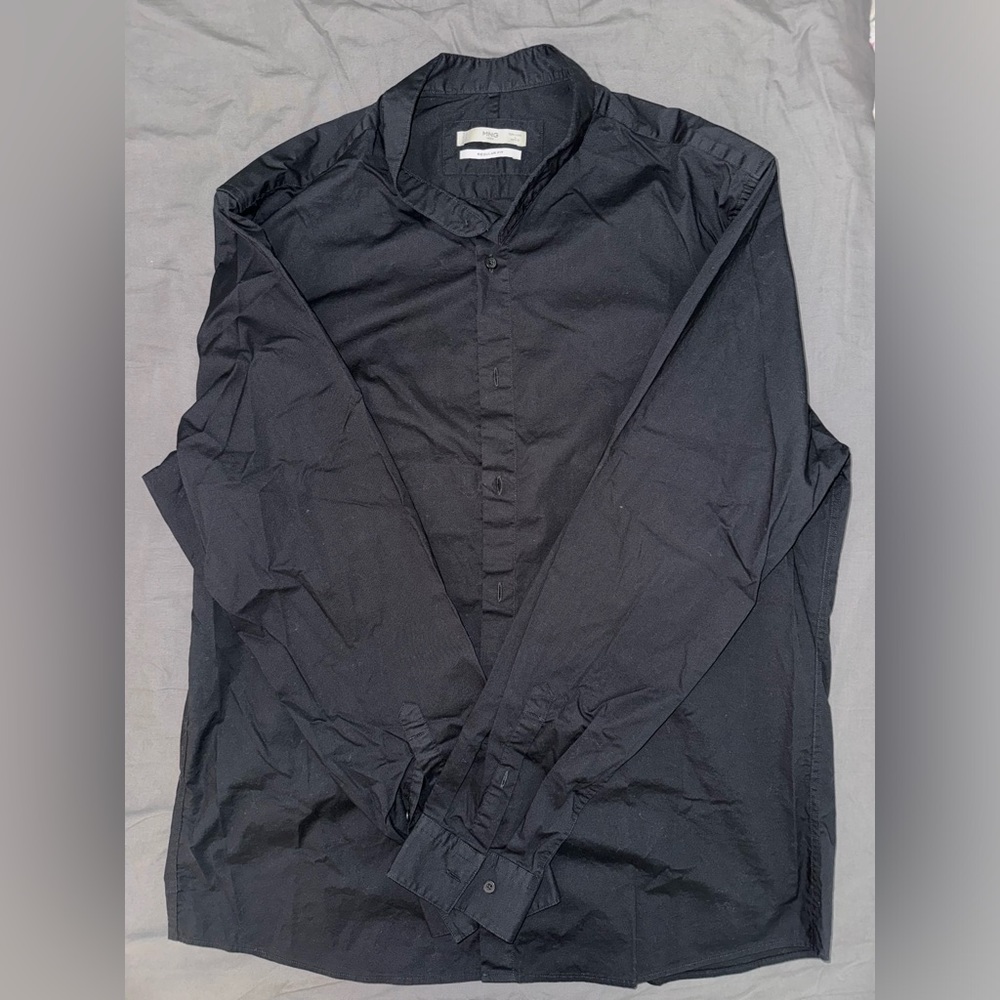 COPY (New) Mango Cotton Mandarin Collar Shirt